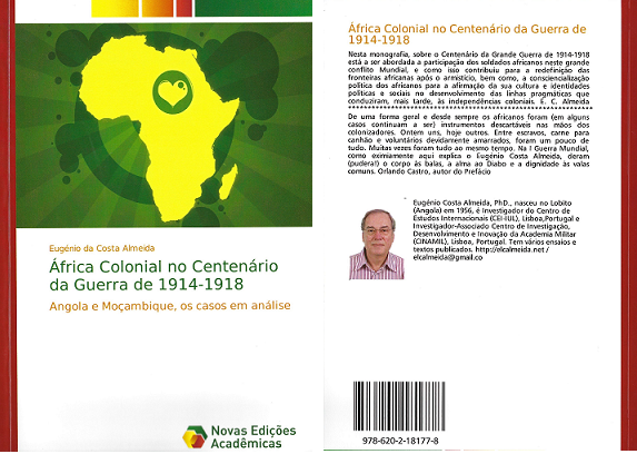 2018 África Colonial no Centenário da Guerra de 1914 1918 capa e contracapa
